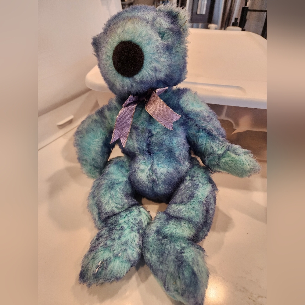 Vintage TY Bluebeary Stuffed Animal